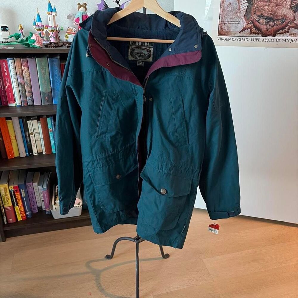 Pacific Trail Hooded Outdoor Jacket Teal Purple Women's Medium NWT